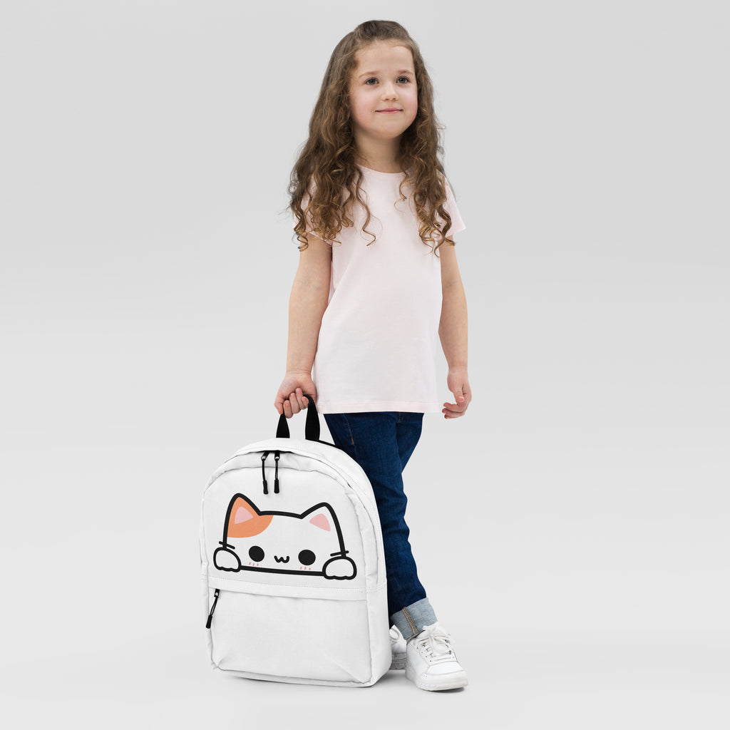Girls Peeking Cat Backpack