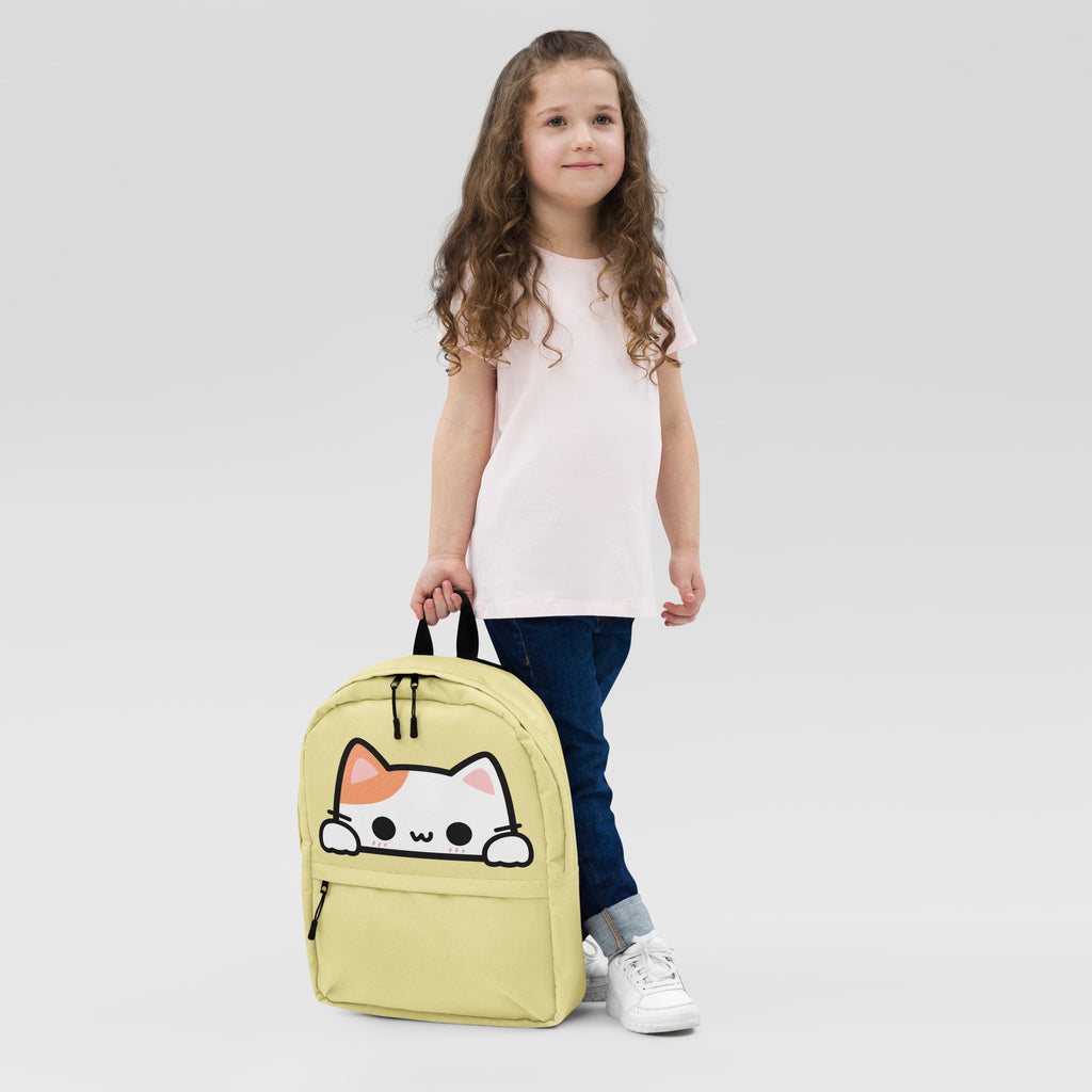 Girls Peeking Cat Backpack