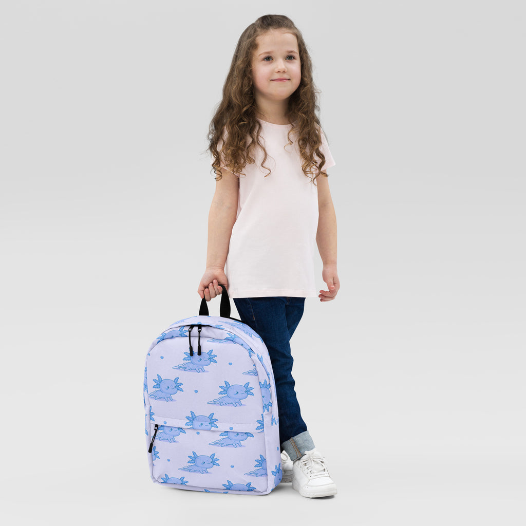 Kids Blue Axolotl Backpack