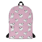 Girls Pink Pug Backpack