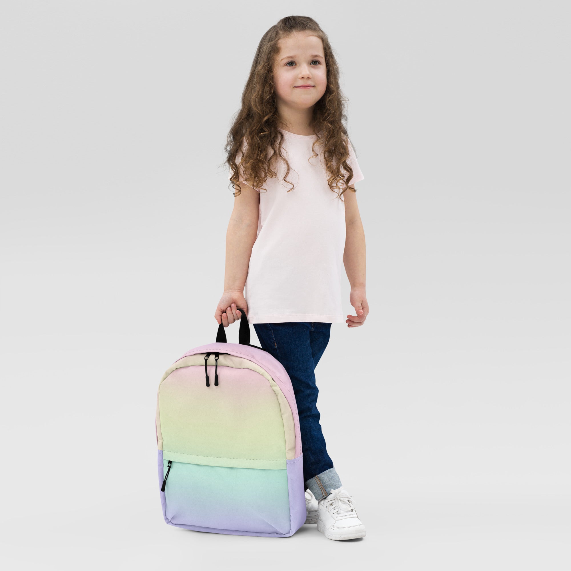 Girls Pastel Rainbow Backpack
