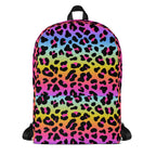 Girls Rainbow Leopard Backpack