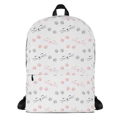 Girls Paw Print Cat Backpack