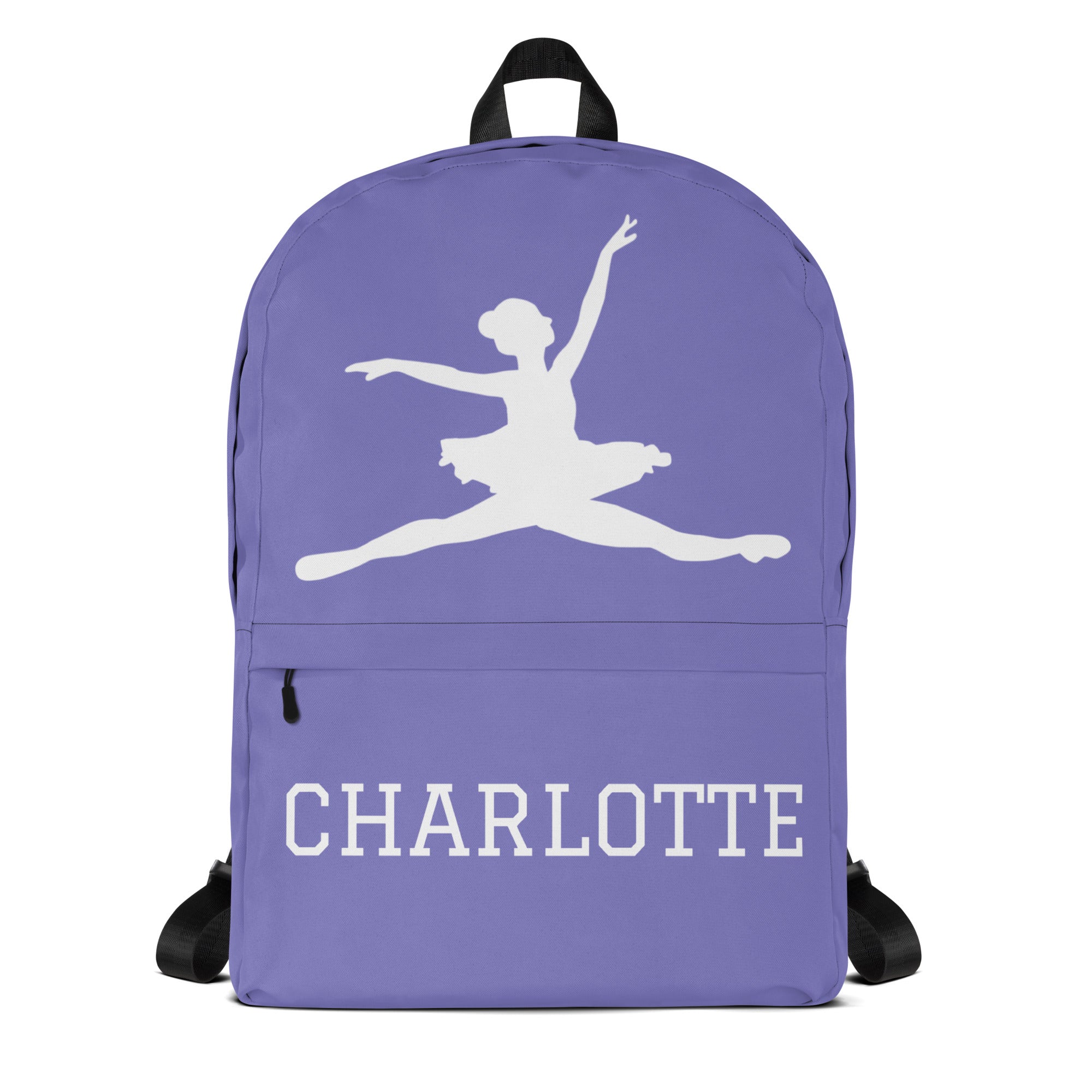Girls Custom Ballerina Backpack - Water-Resistant School Bag With Adjustable Padded Straps & Breathable Mesh Back