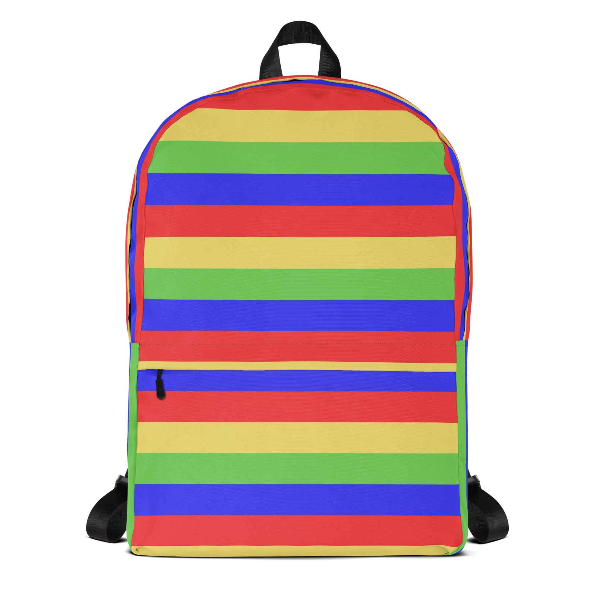 Kids Colorful Striped Backpack - Water-Resistant School Bag With Adjustable Padded Straps & Breathable Mesh Back