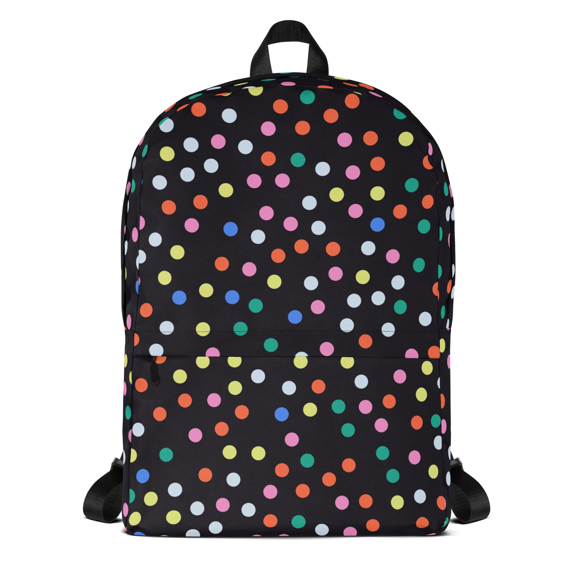 Kids Colorful Dots Backpack - Water-Resistant School Bag With Adjustable Padded Straps & Breathable Mesh Back