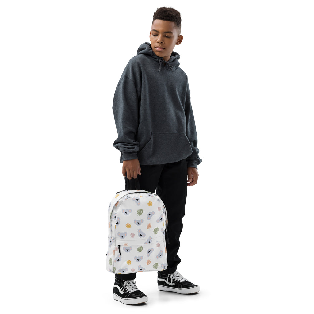 Kids Koala Backpack - Water-Resistant School Bag With Adjustable Padded Straps & Breathable Mesh Back