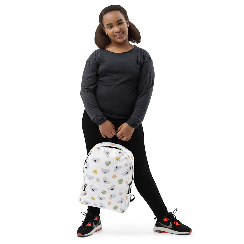 Kids Koala Backpack - Water-Resistant School Bag With Adjustable Padded Straps & Breathable Mesh Back