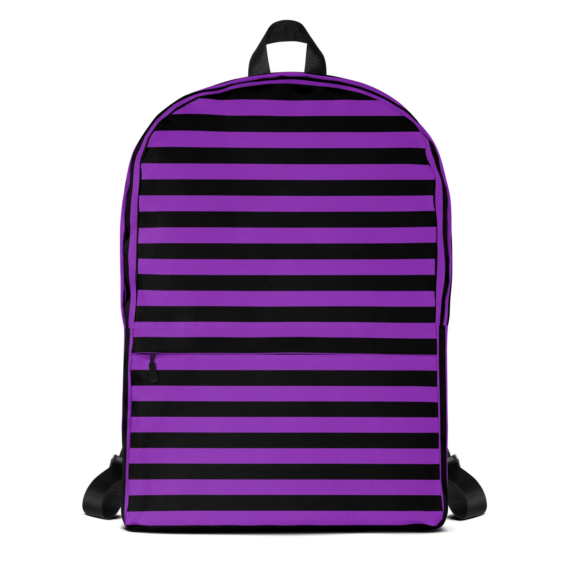 Kids Purple and Black Halloween Backpack - Water-Resistant School Bag With Adjustable Padded Straps & Breathable Mesh Back