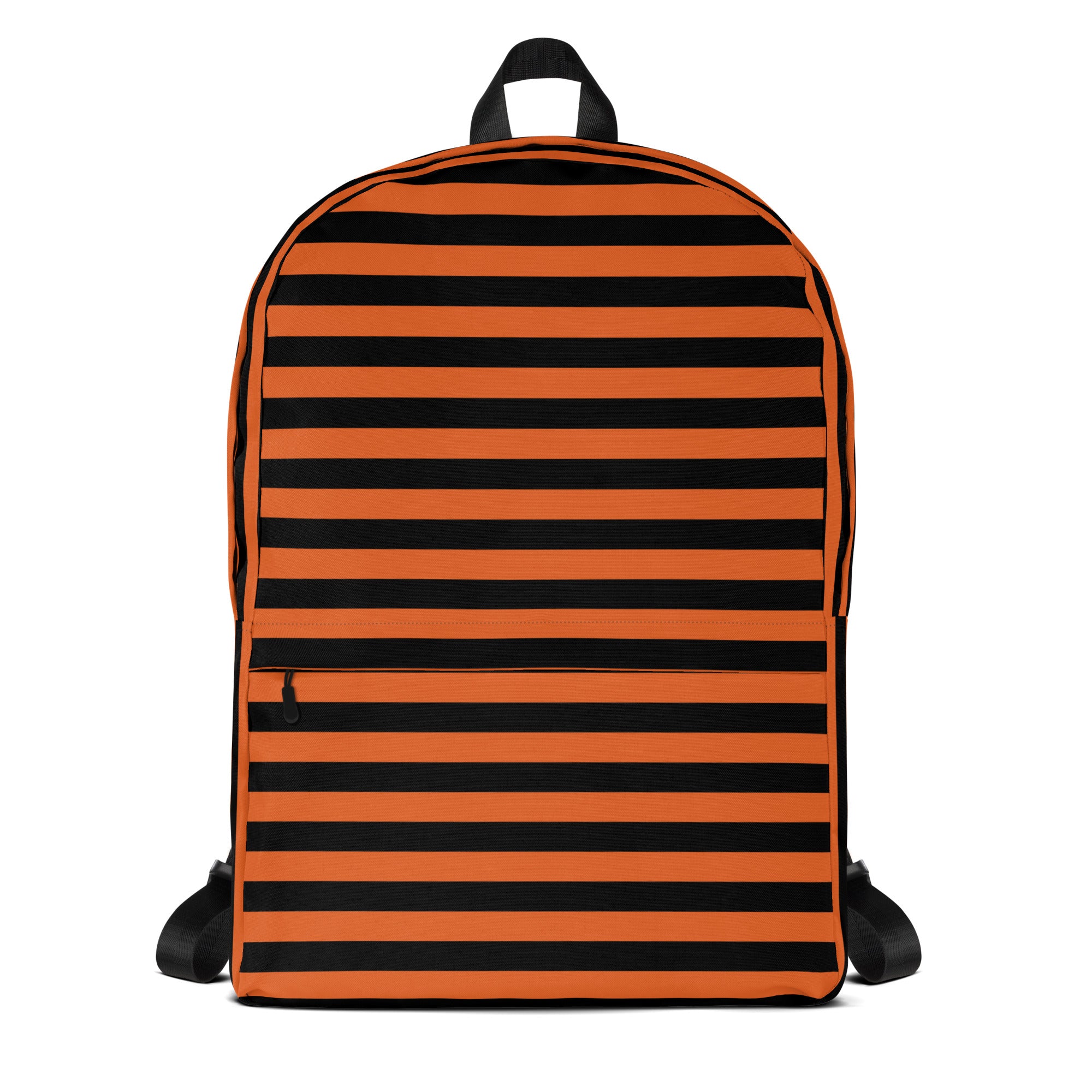 Kids Orange and Black Halloween Backpack - Water-Resistant School Bag With Adjustable Padded Straps & Breathable Mesh Back