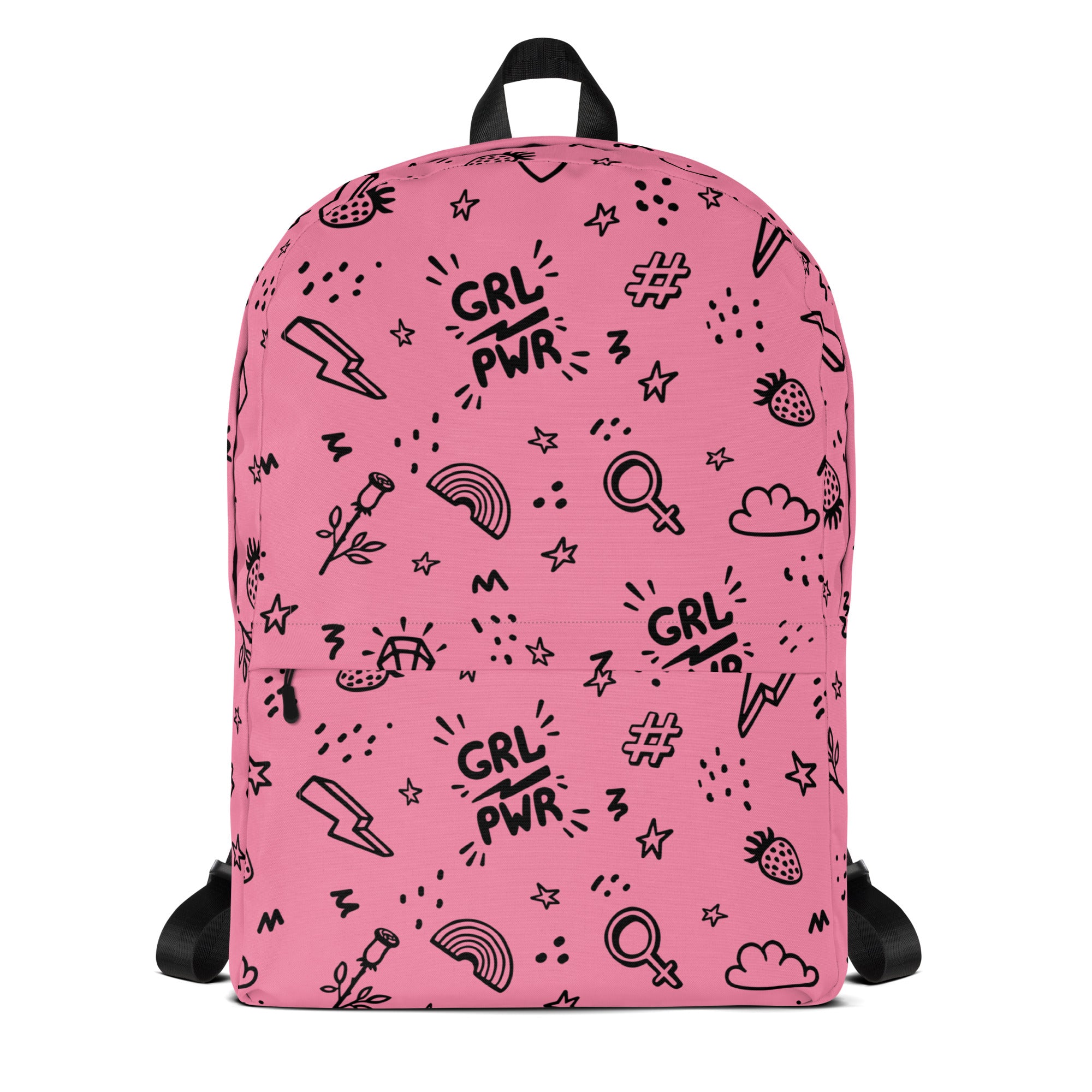 Girl Power Kids Backpack - Water-Resistant School Bag With Adjustable Padded Straps & Breathable Mesh Back