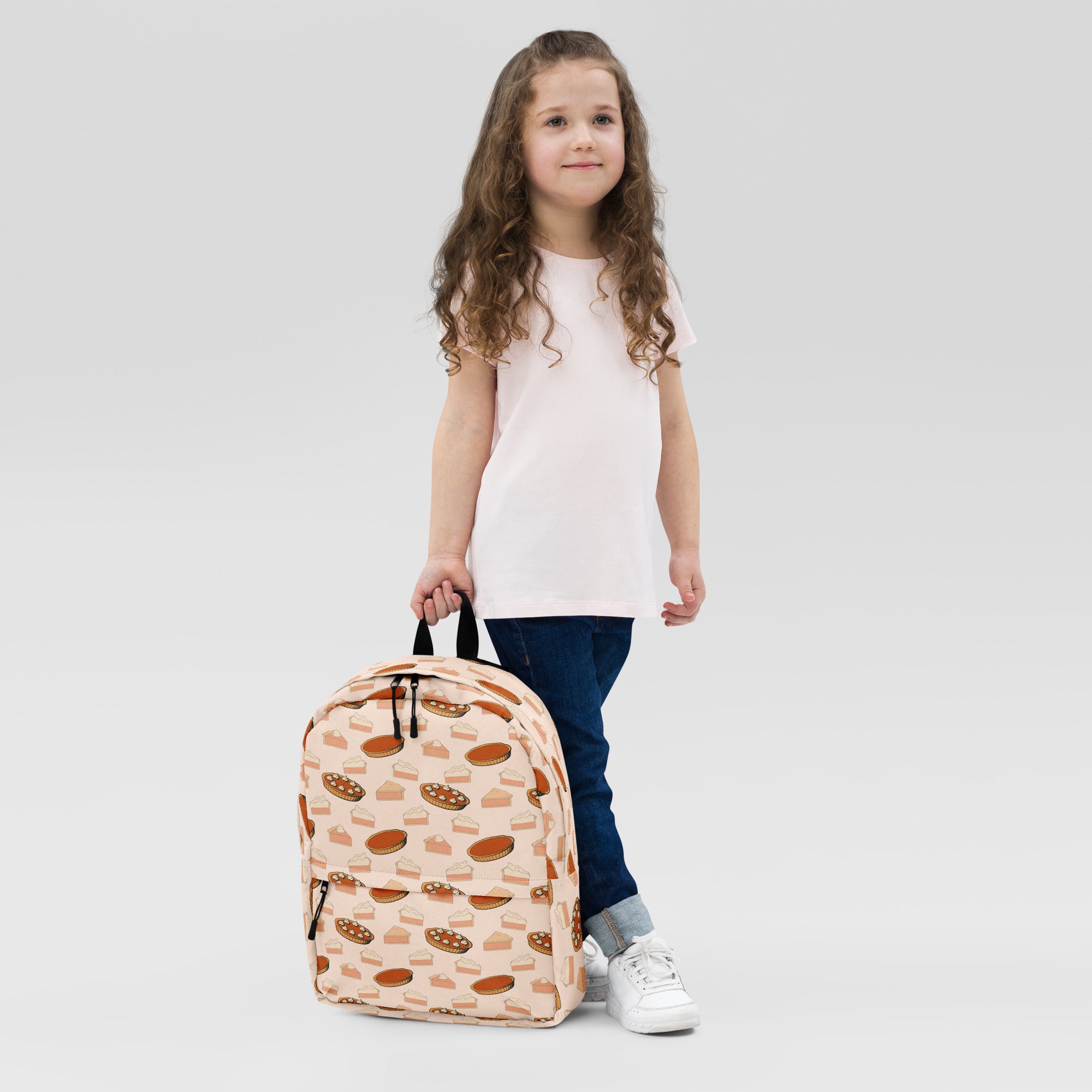Kids Pumpkin Pie Backpack - Water-Resistant School Bag With Adjustable Padded Straps & Breathable Mesh Back