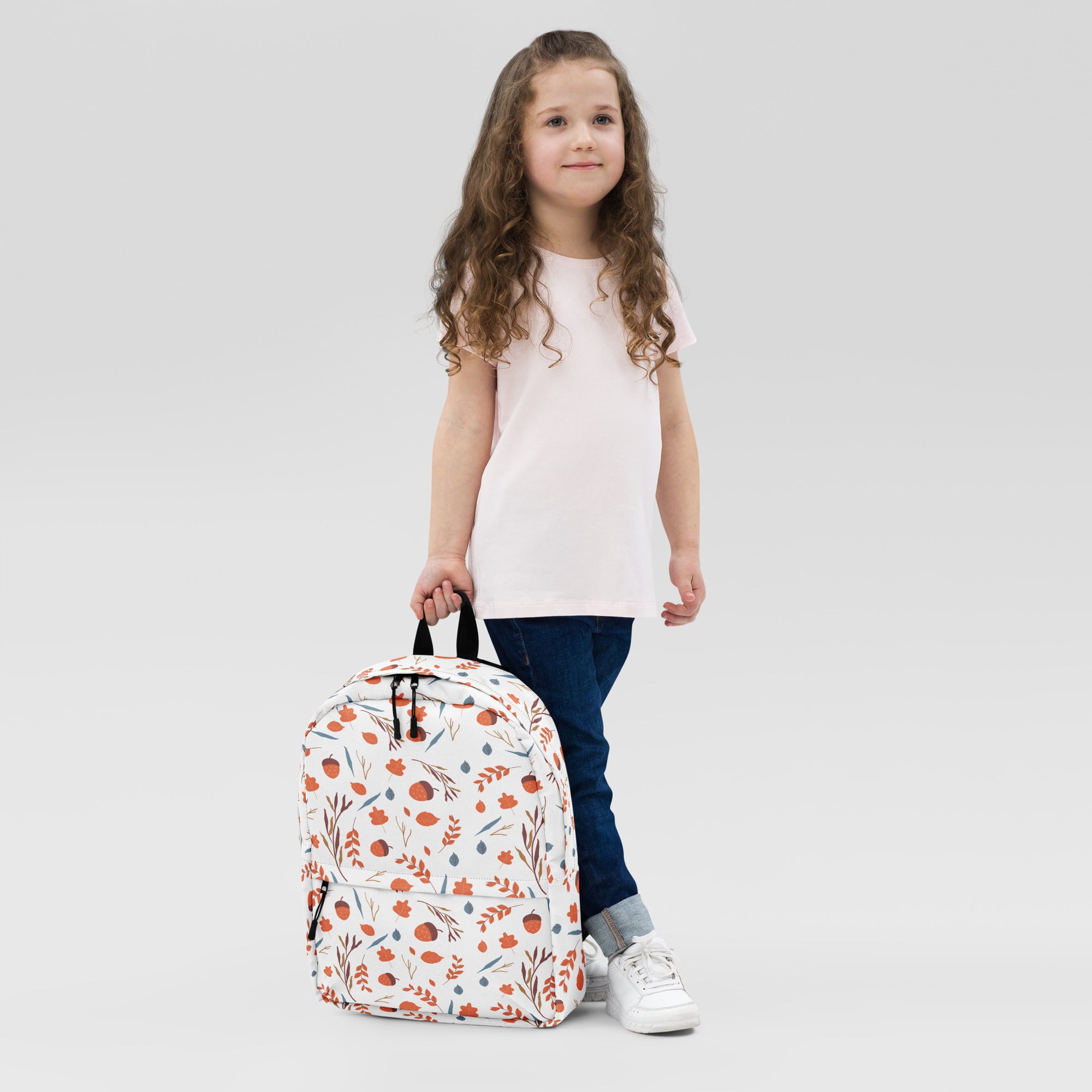 Kids Fall Acorn Backpack - Water-Resistant School Bag With Adjustable Padded Straps & Breathable Mesh Back