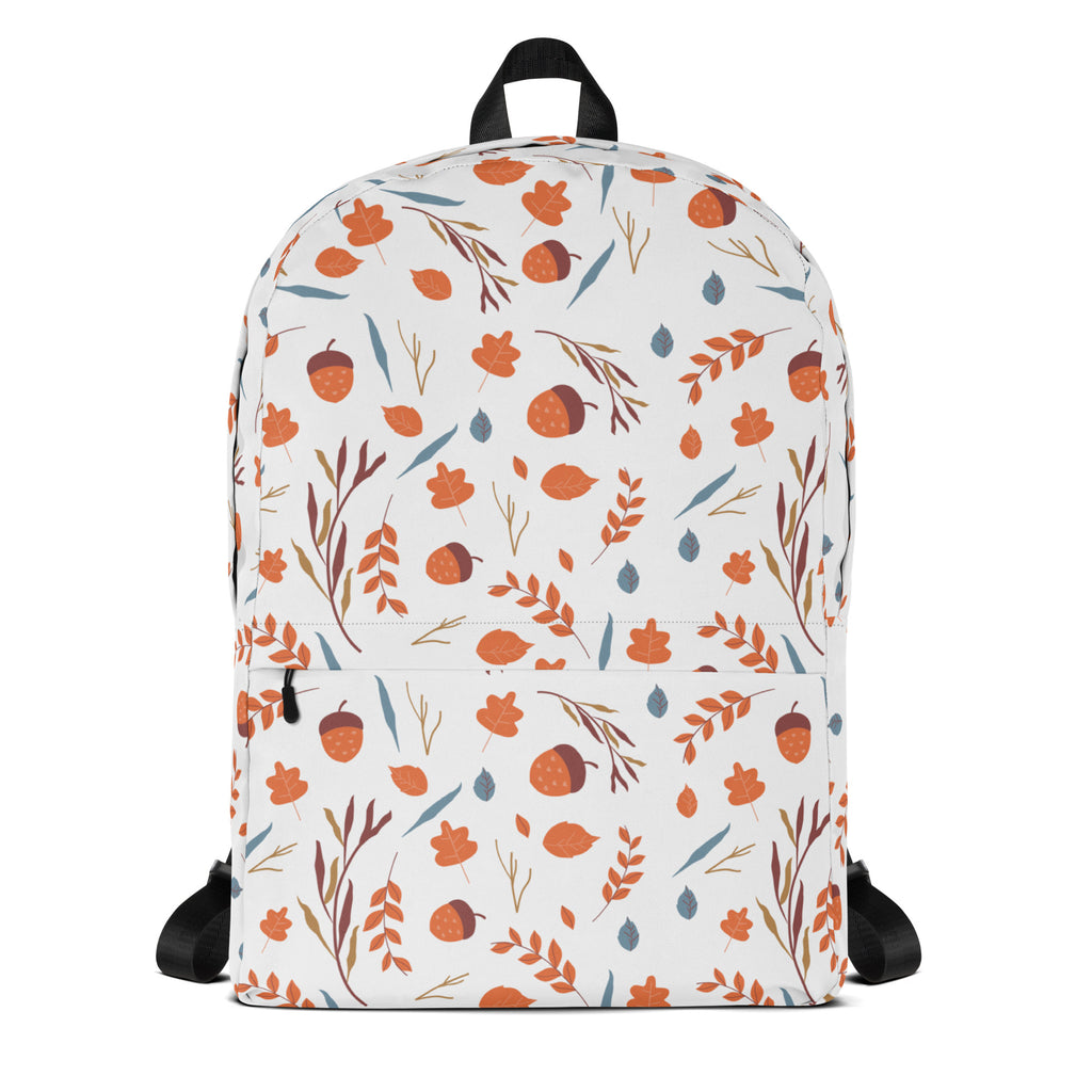 Kids Fall Acorn Backpack - Water-Resistant School Bag With Adjustable Padded Straps & Breathable Mesh Back
