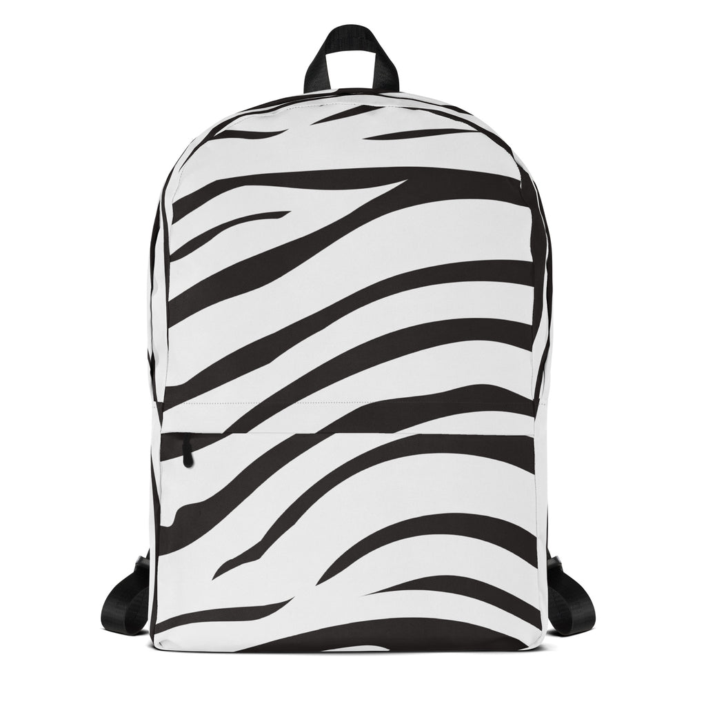 Kids Zebra Print Backpack - Water-Resistant School Bag With Adjustable Padded Straps & Breathable Mesh Back