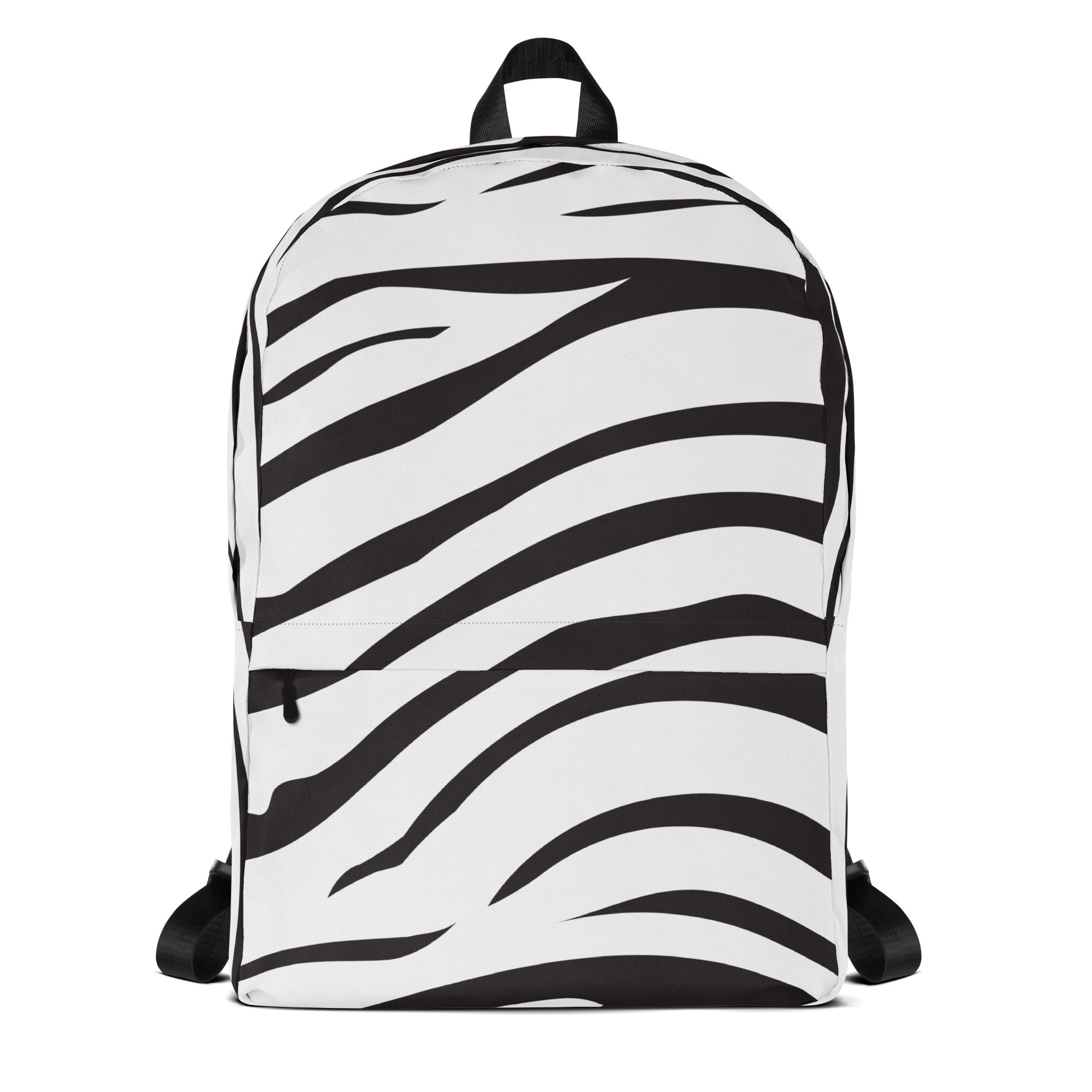 Kids Zebra Print Backpack - Water-Resistant School Bag With Adjustable Padded Straps & Breathable Mesh Back