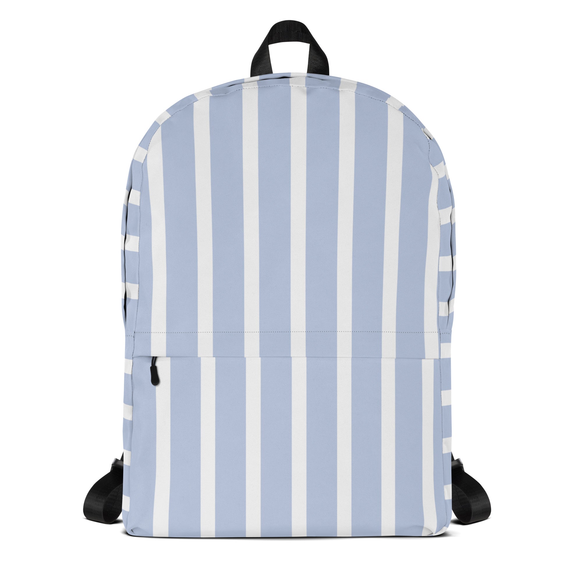 Kids Blue Stripe Backpack - Water-Resistant School Bag With Adjustable Padded Straps & Breathable Mesh Back