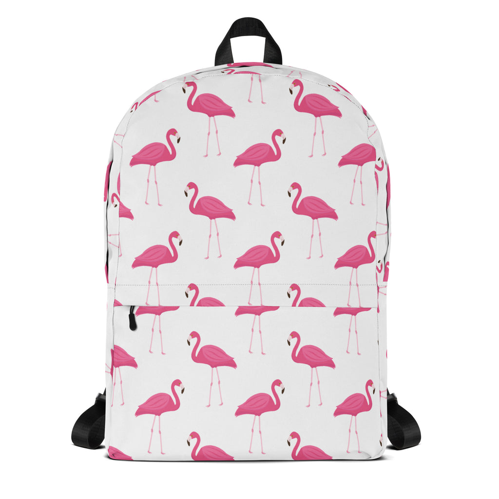 Girls Pink Flamingo Backpack - Water-Resistant School Bag With Adjustable Padded Straps & Breathable Mesh Back