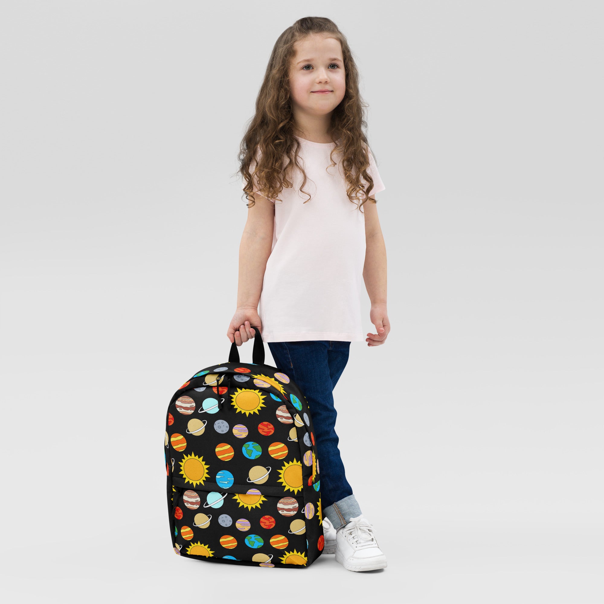 Kids Solar System Backpack - Water-Resistant School Bag With Adjustable Padded Straps & Breathable Mesh Back