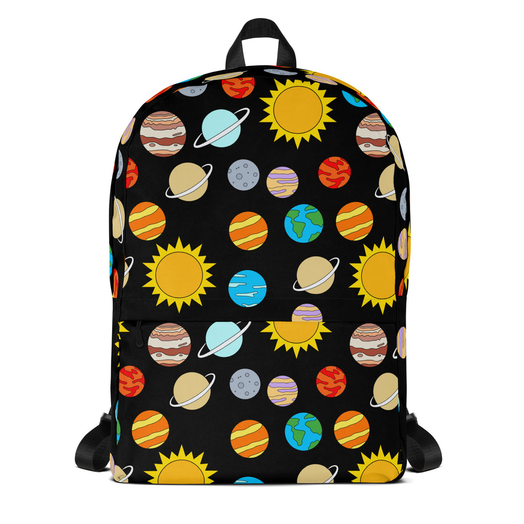 Kids Solar System Backpack - Water-Resistant School Bag With Adjustable Padded Straps & Breathable Mesh Back
