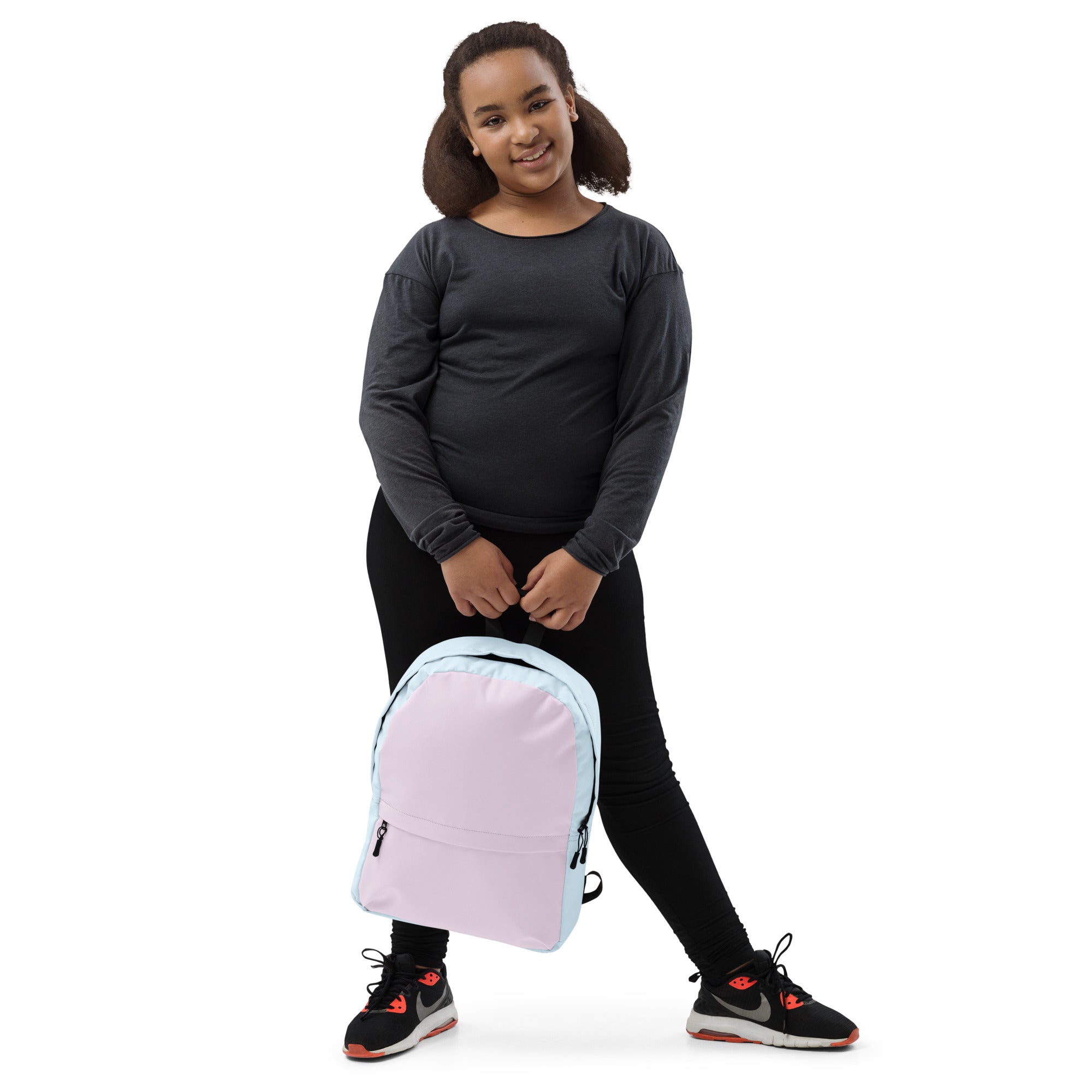 Girls Cotton Candy Color Block Backpack - Water-Resistant School Bag With Adjustable Padded Straps & Breathable Mesh Back