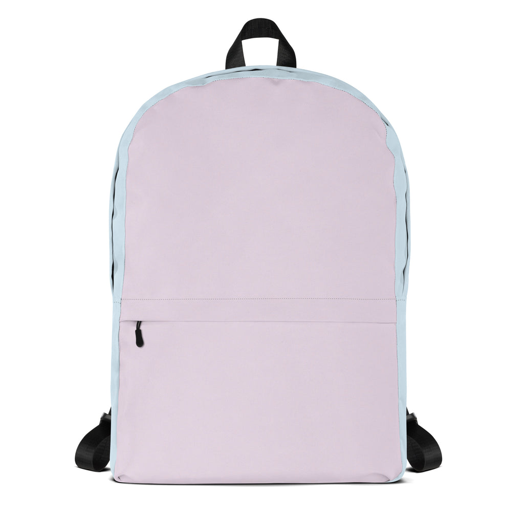 Girls Cotton Candy Color Block Backpack - Water-Resistant School Bag With Adjustable Padded Straps & Breathable Mesh Back