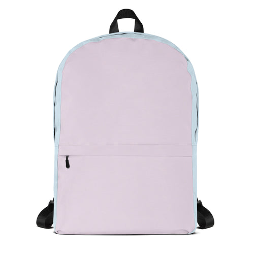 Girls Cotton Candy Color Block Backpack - Water-Resistant School Bag With Adjustable Padded Straps & Breathable Mesh Back