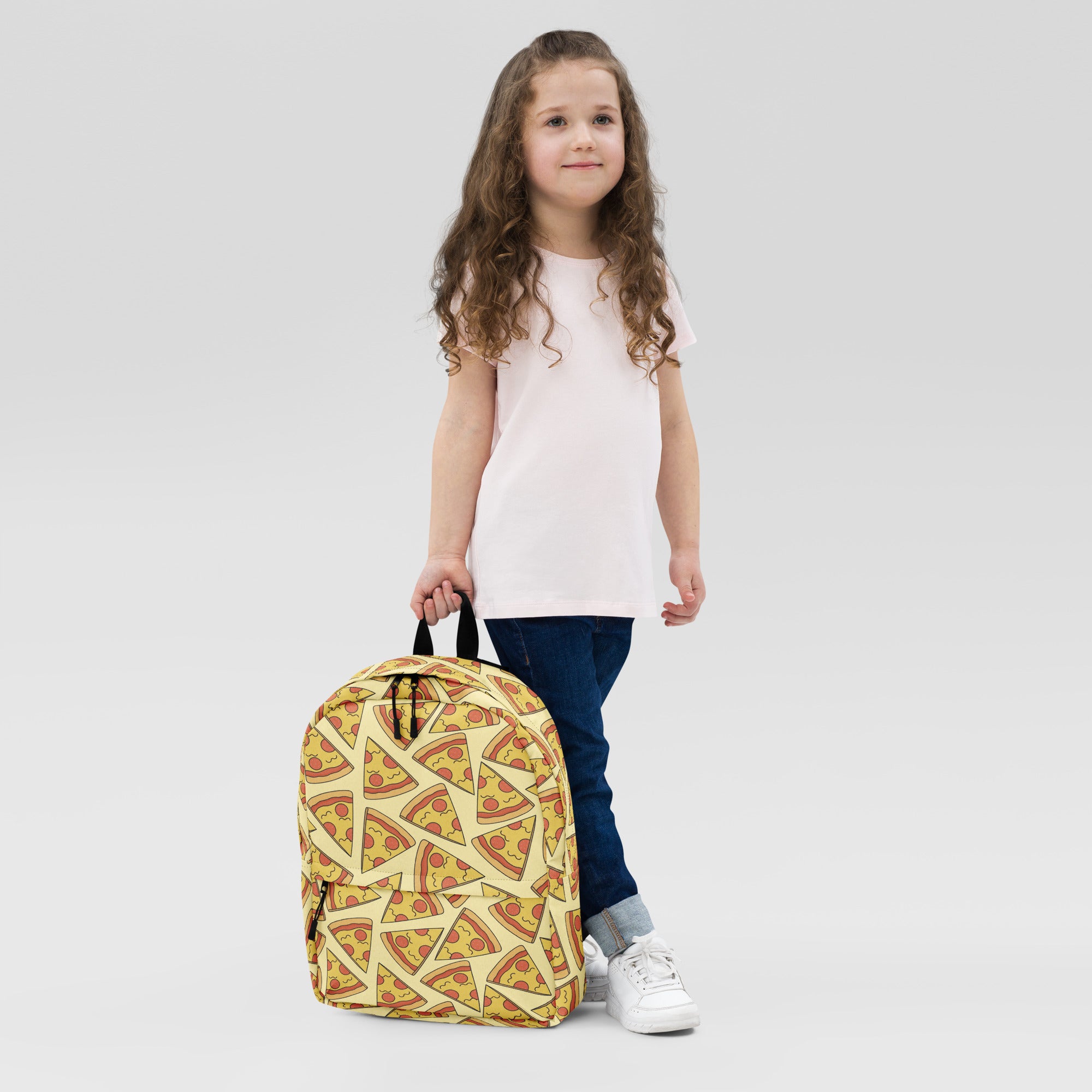 Kids Pizza Slice Backpack - Water-Resistant School Bag With Adjustable Padded Straps & Breathable Mesh Back