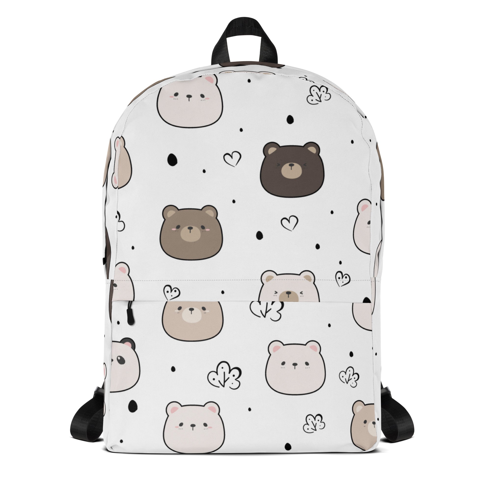 Kids Cute Bear Backpack - Water-Resistant School Bag With Adjustable Padded Straps & Breathable Mesh Back