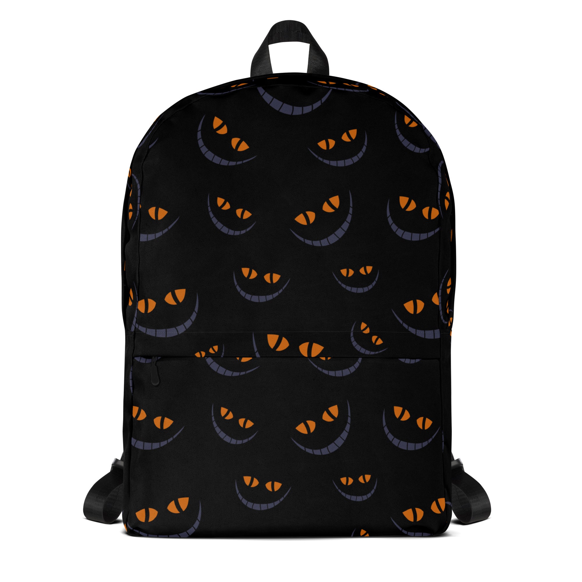 Girls Black Cat Backpack - Water-Resistant School Bag With Adjustable Padded Straps & Breathable Mesh Back