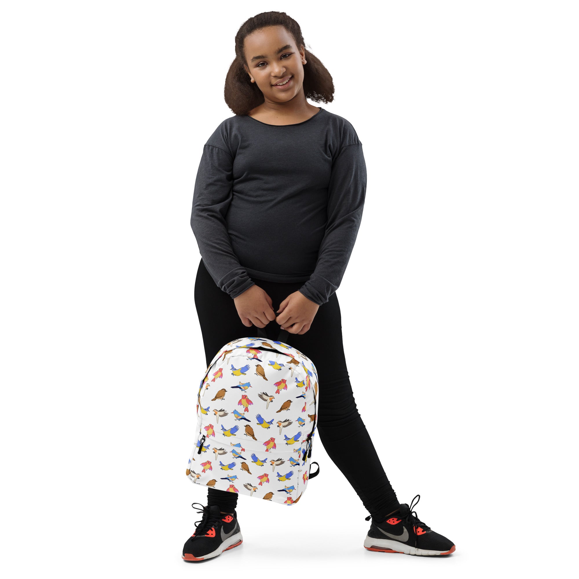 Kids Colorful Bird Backpack - Water-Resistant School Bag With Adjustable Padded Straps & Breathable Mesh Back