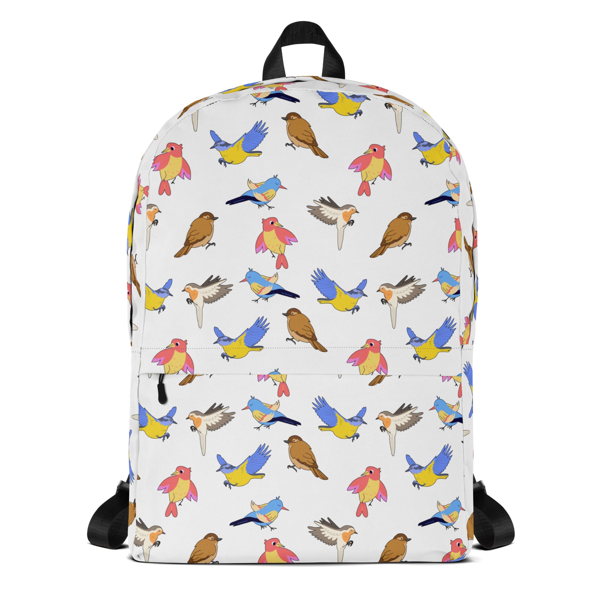 Kids Colorful Bird Backpack - Water-Resistant School Bag With Adjustable Padded Straps & Breathable Mesh Back