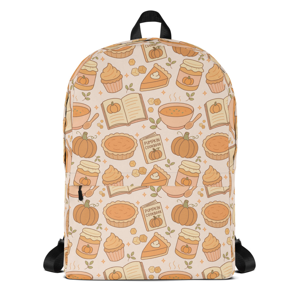 Kids Pumpkin Pie Themed Backpack - Water-Resistant School Bag With Adjustable Padded Straps & Breathable Mesh Back