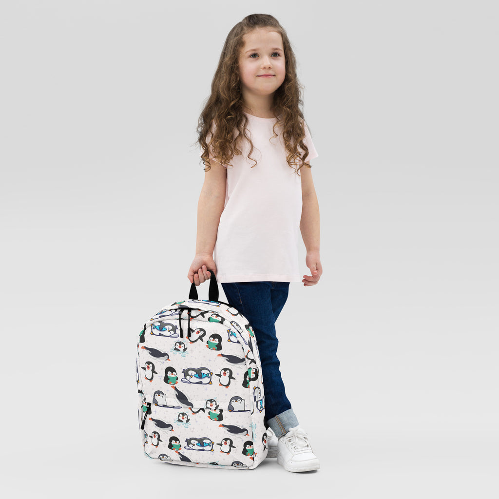 Kids Penguin Backpack - Water-Resistant School Bag With Adjustable Padded Straps & Breathable Mesh Back