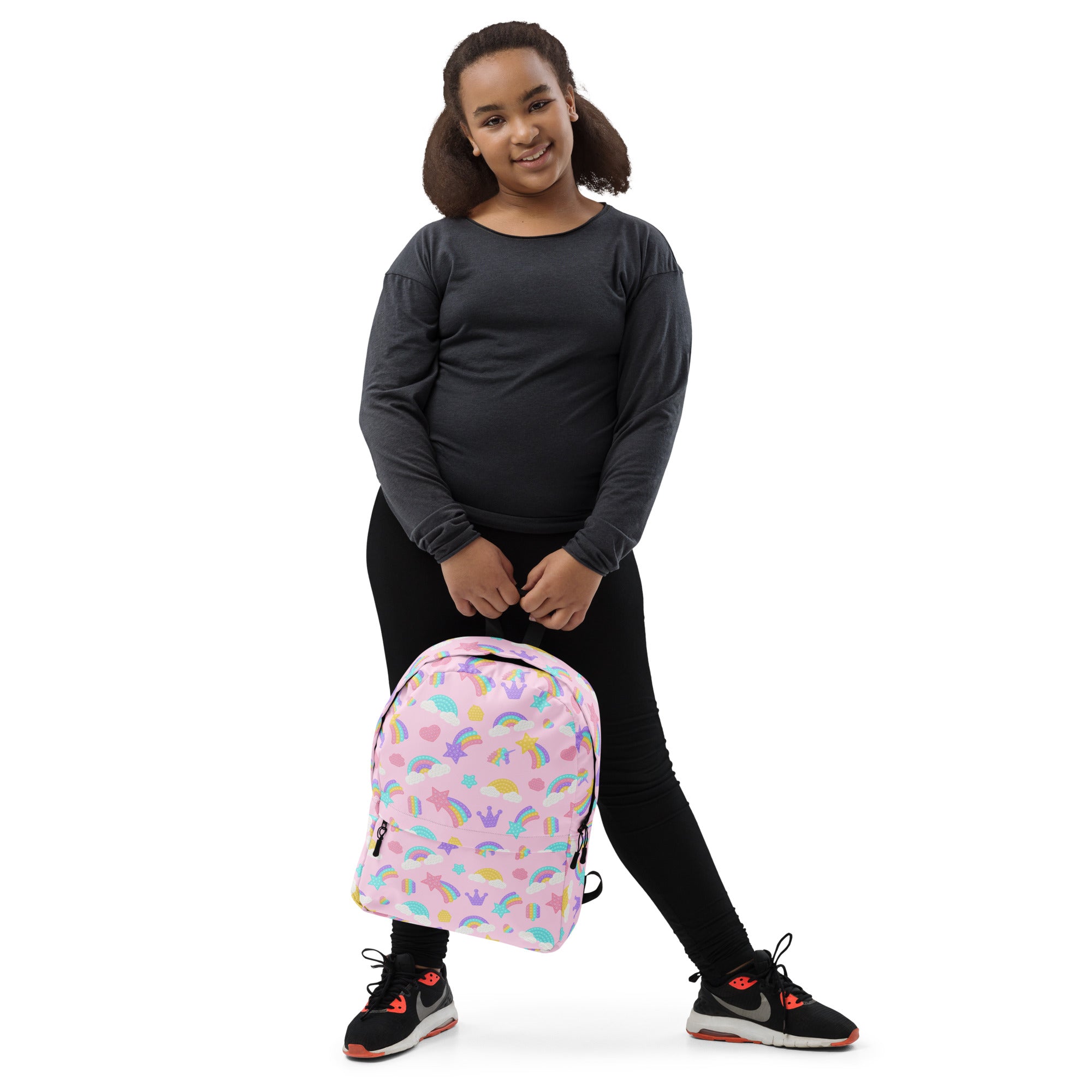 Girls Pop Fidget Backpack - Water-Resistant School Bag With Adjustable Padded Straps & Breathable Mesh Back