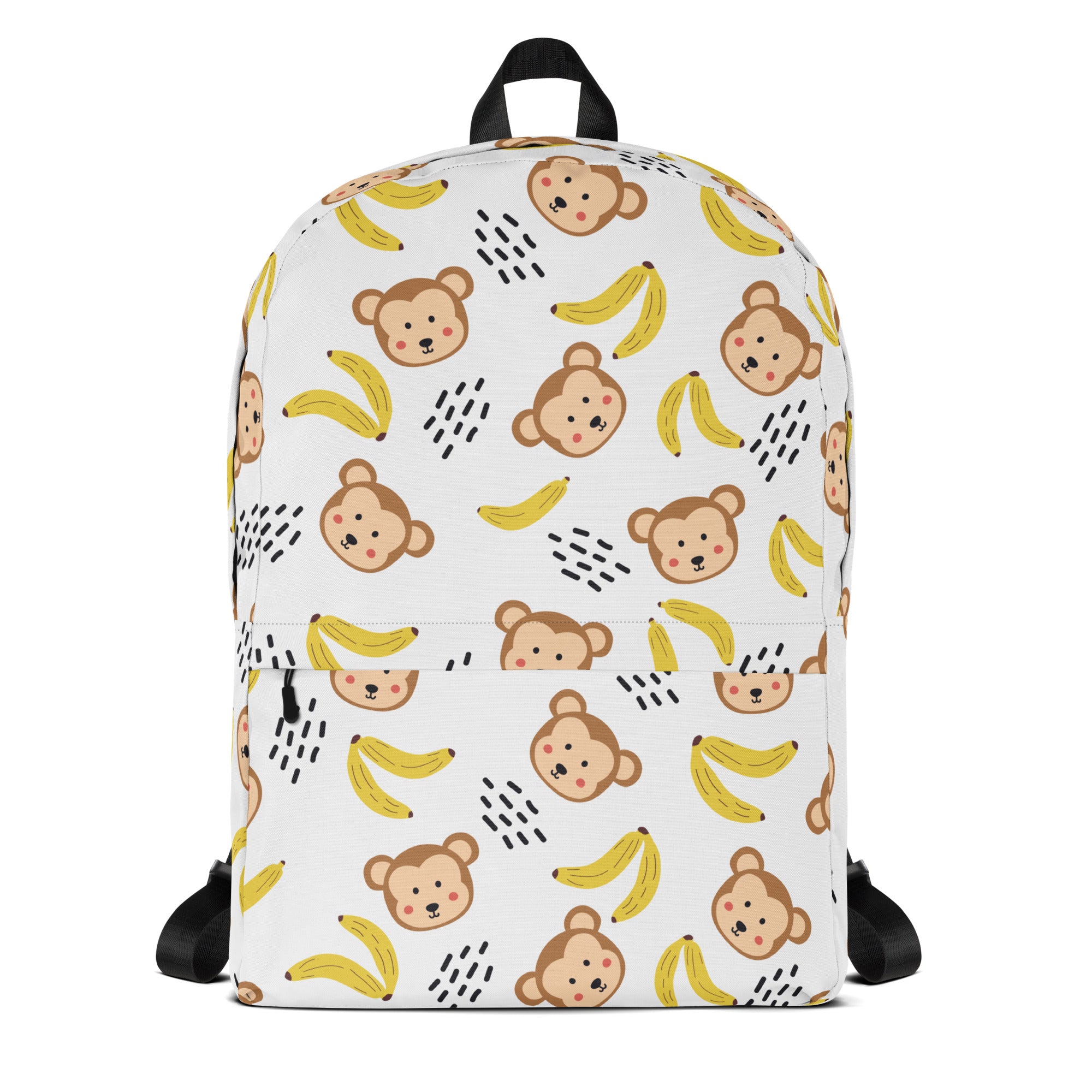 Kids Monkey Banana Backpack - Water-Resistant School Bag With Adjustable Padded Straps & Breathable Mesh Back