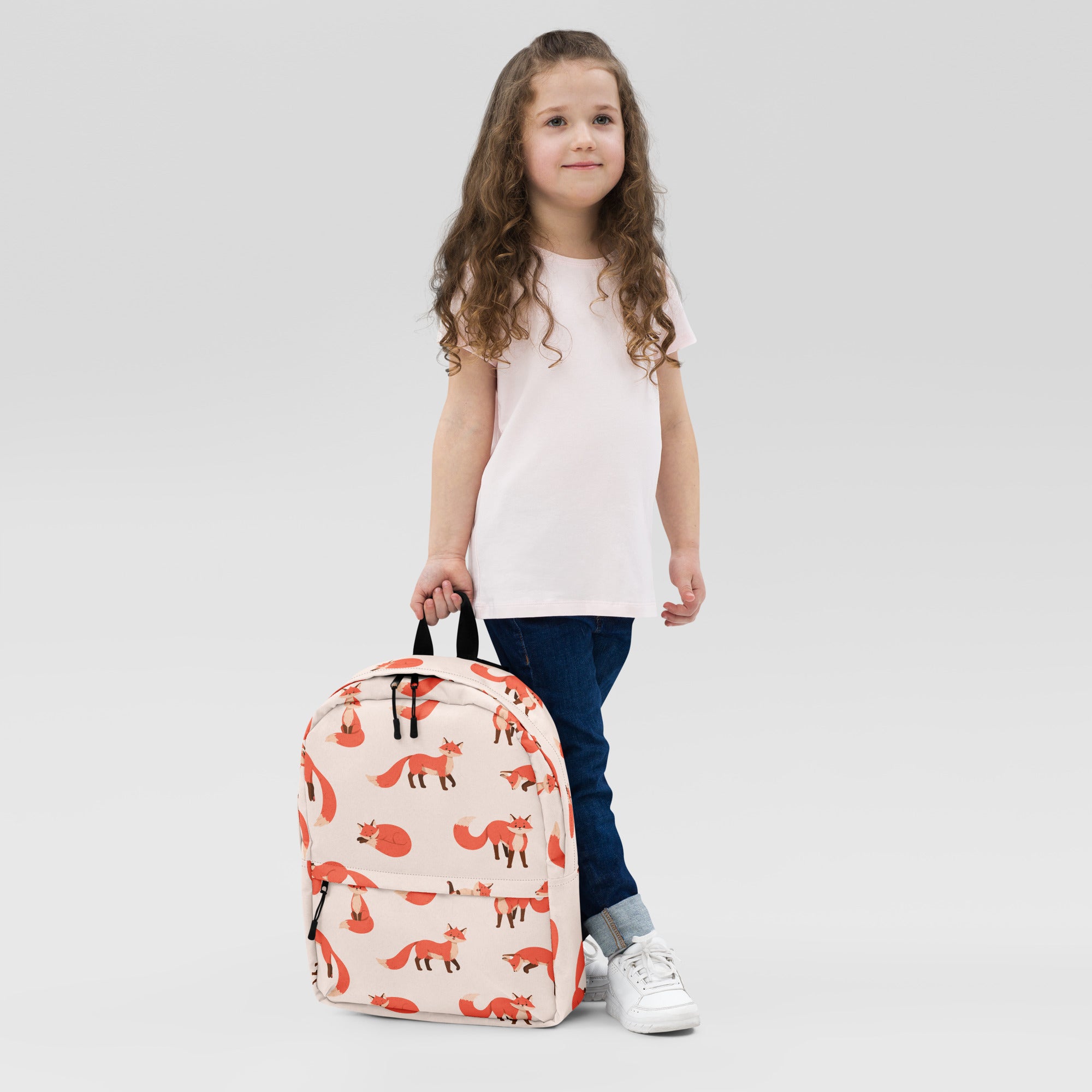 Kids Fox Backpack - Water-Resistant School Bag With Adjustable Padded Straps & Breathable Mesh Back