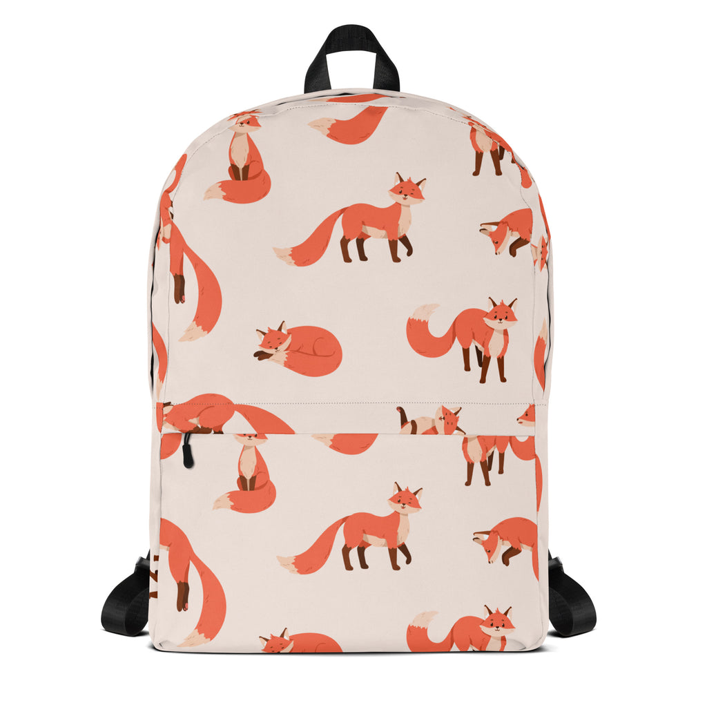 Kids Fox Backpack - Water-Resistant School Bag With Adjustable Padded Straps & Breathable Mesh Back