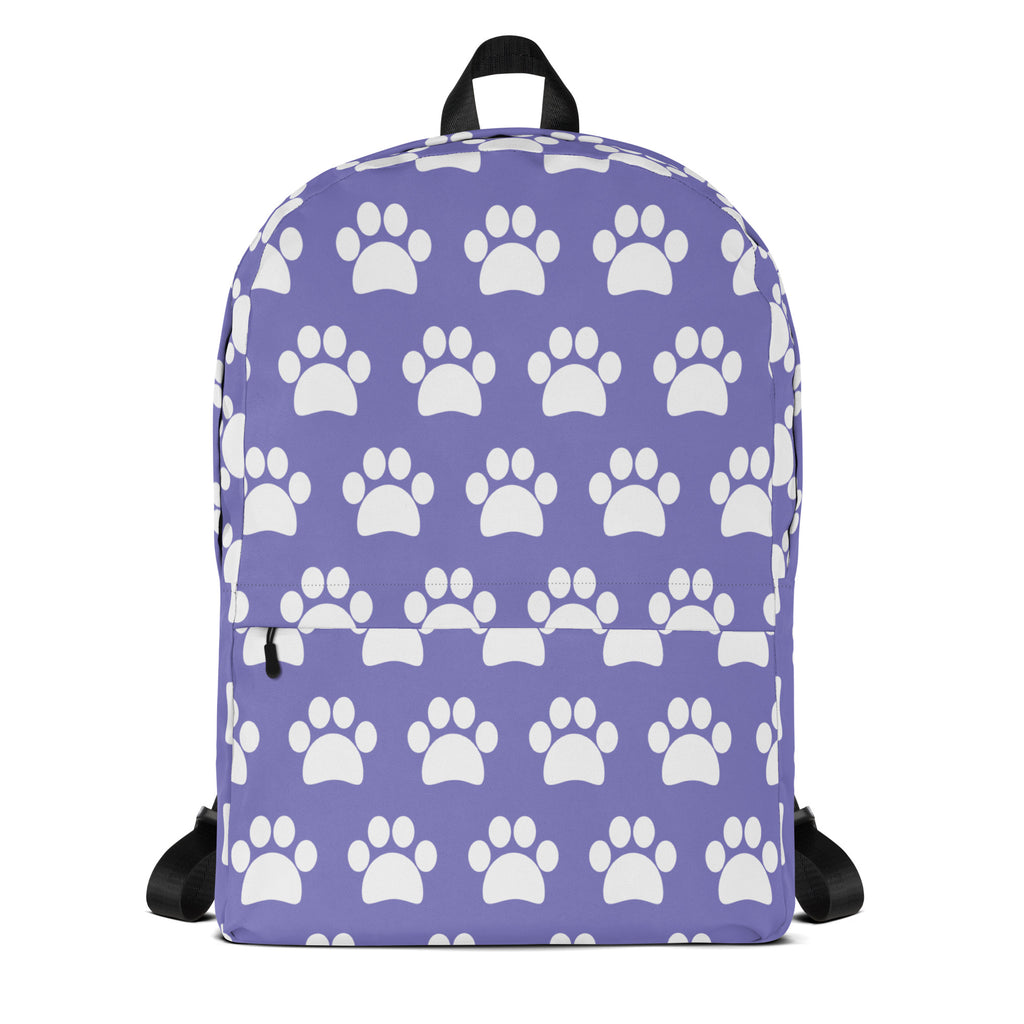 Girls Light Purple Print Backpack - Water-Resistant School Bag With Adjustable Padded Straps & Breathable Mesh Back