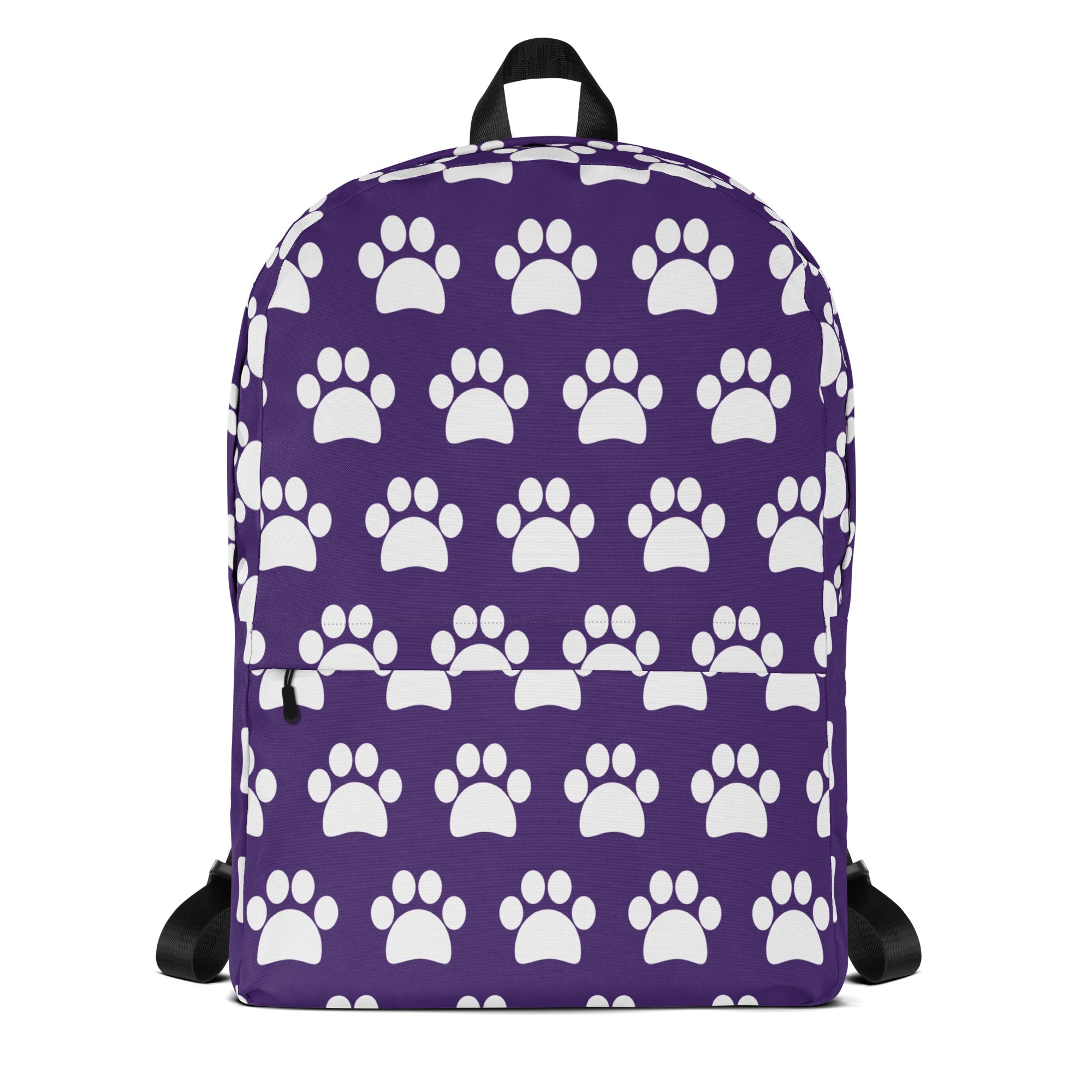 Girls Purple Print Backpack - Water-Resistant School Bag With Adjustable Padded Straps & Breathable Mesh Back