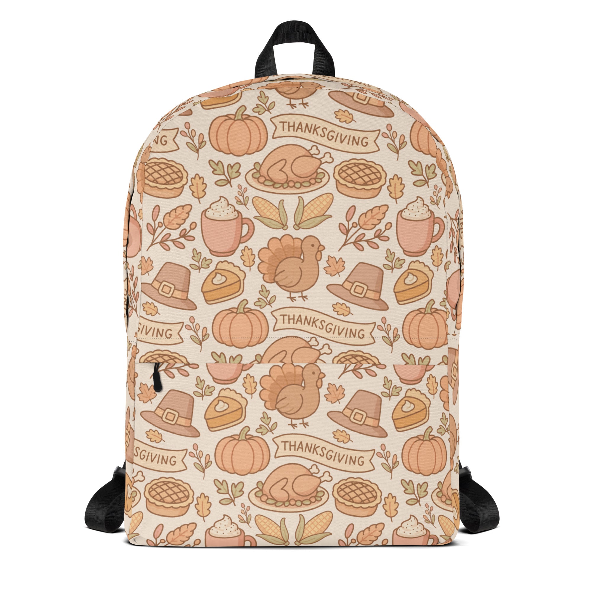 Kids Thanksgiving Turkey Backpack - Water-Resistant School Bag With Adjustable Padded Straps & Breathable Mesh Back