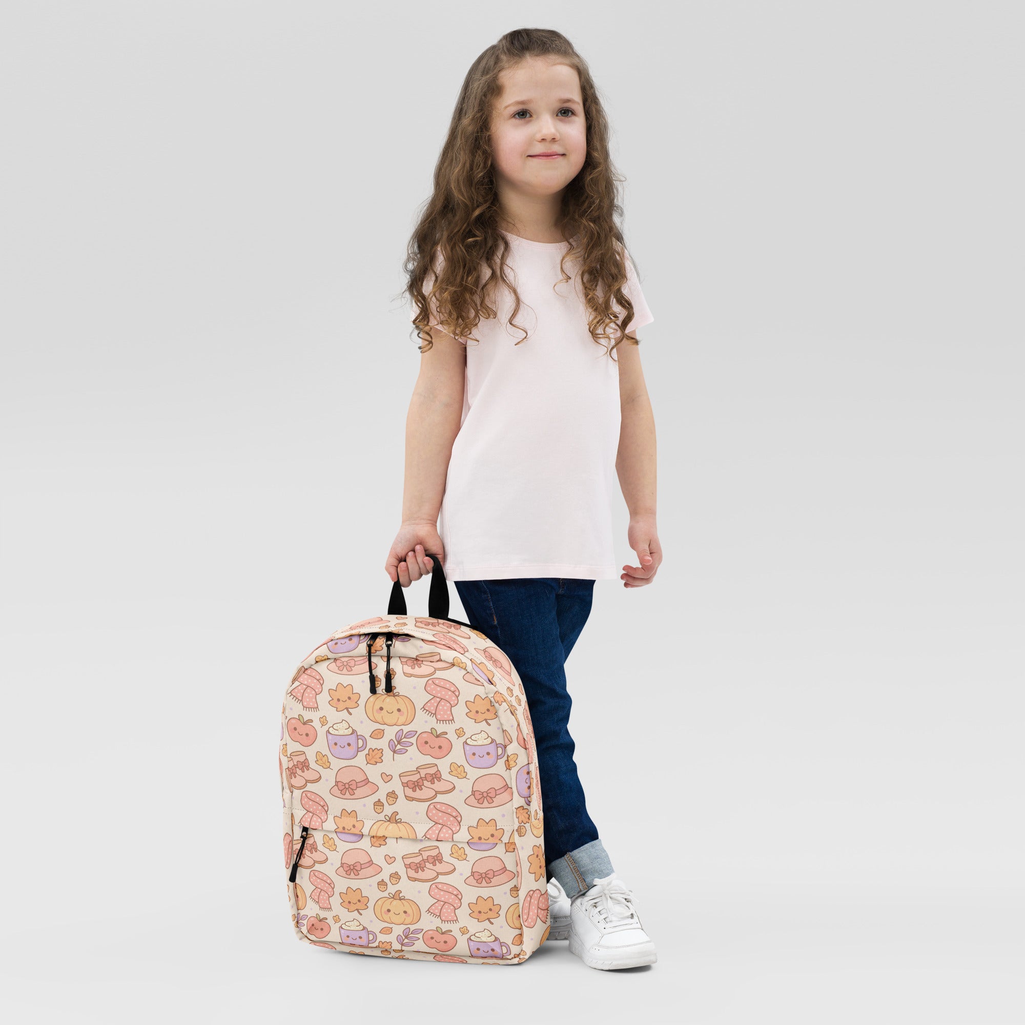 Kids Autumn Themed Backpack - Water-Resistant School Bag With Adjustable Padded Straps & Breathable Mesh Back