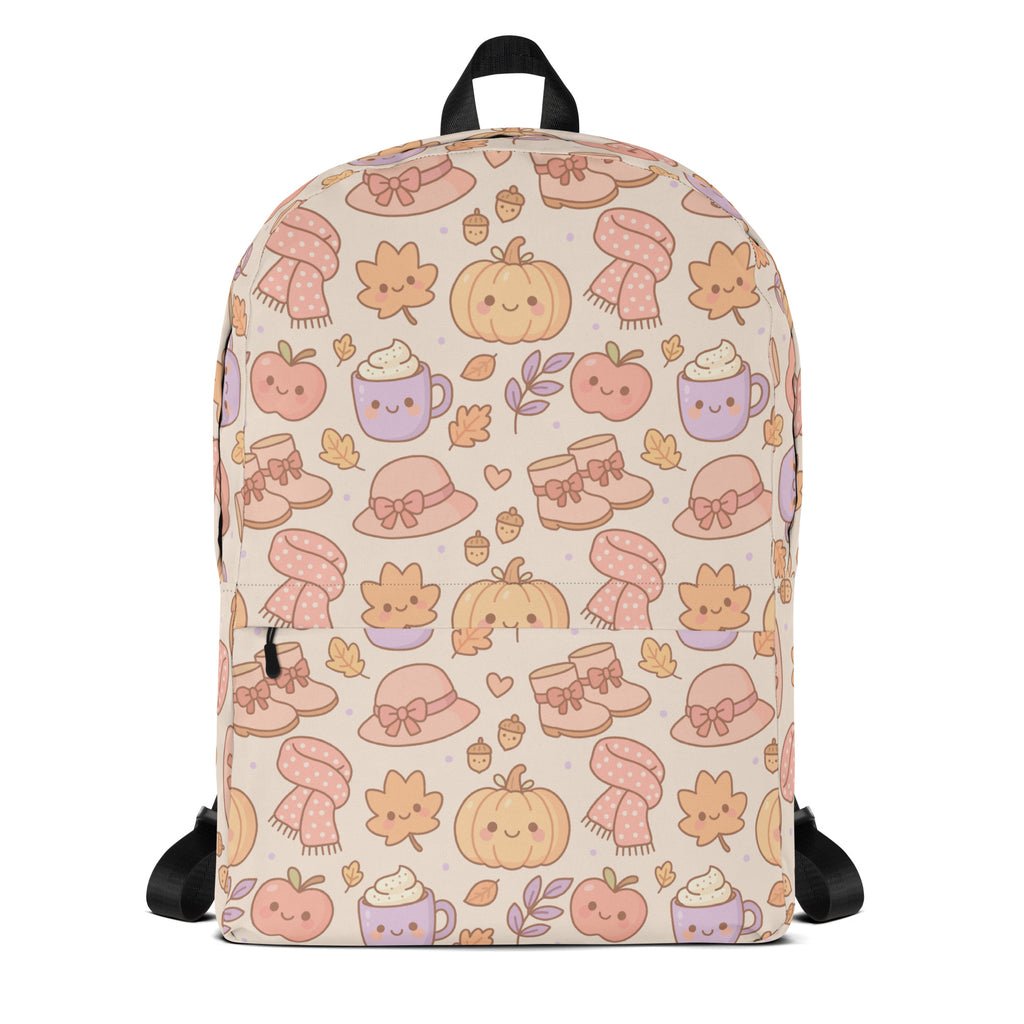 Kids Autumn Themed Backpack - Water-Resistant School Bag With Adjustable Padded Straps & Breathable Mesh Back