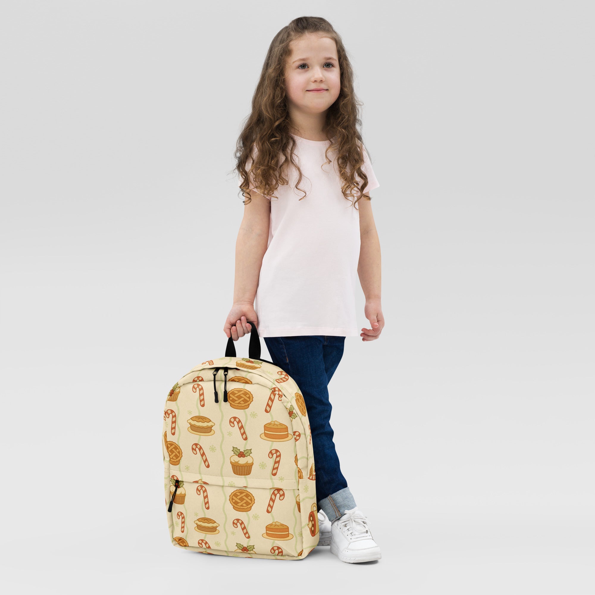 Kids Christmas Dessert Backpack - Water-Resistant School Bag With Adjustable Padded Straps & Breathable Mesh Back
