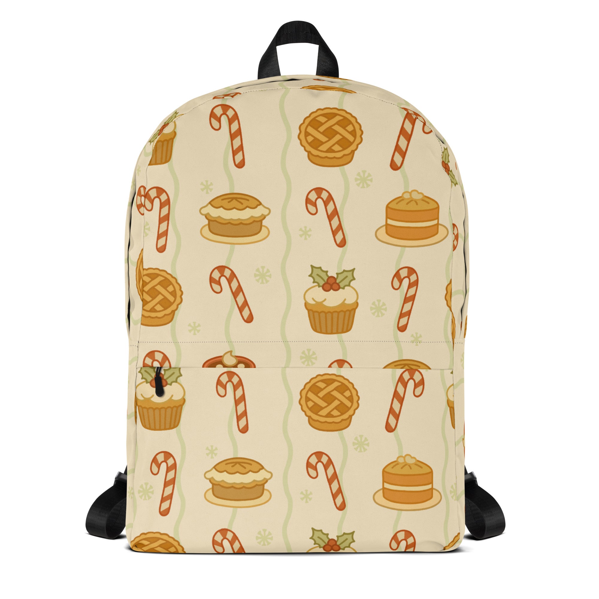Kids Christmas Dessert Backpack - Water-Resistant School Bag With Adjustable Padded Straps & Breathable Mesh Back