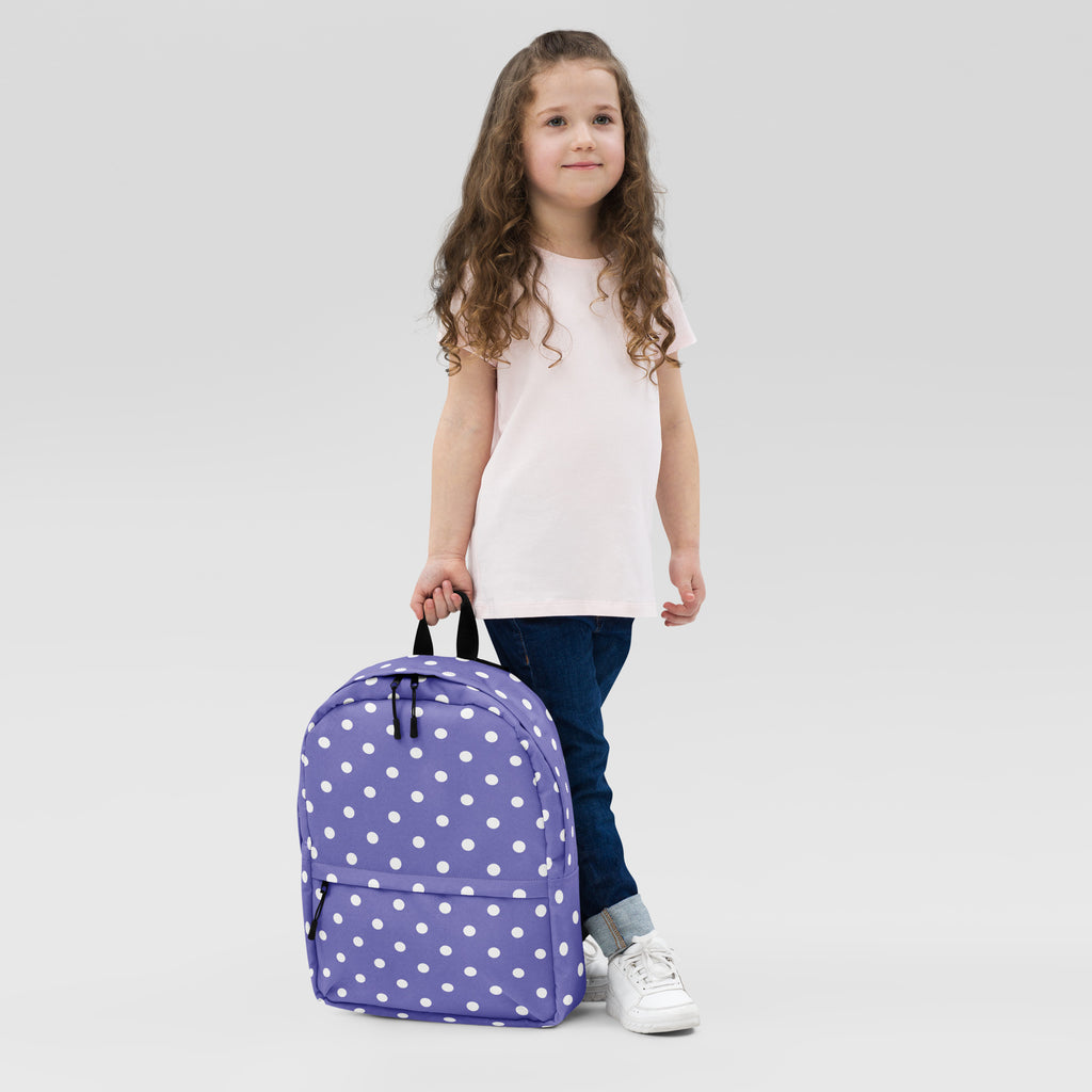 Girls Light Purple Backpack - Water-Resistant School Bag With Adjustable Padded Straps & Breathable Mesh Back