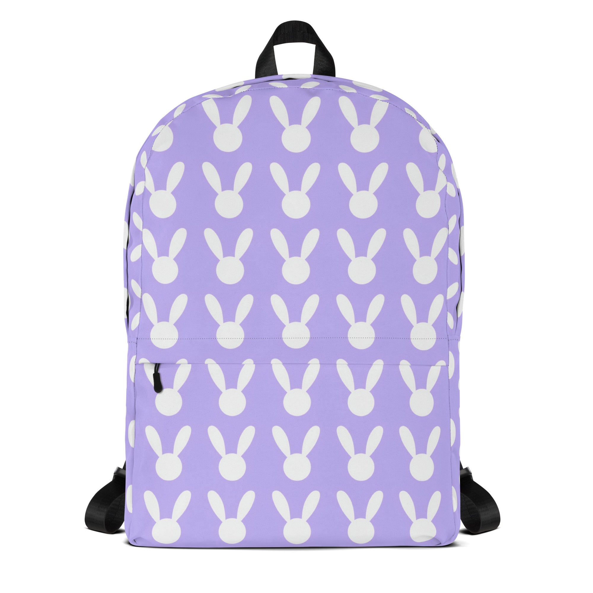Girls Purple Bunny Backpack - Water-Resistant School Bag With Adjustable Padded Straps & Breathable Mesh Back