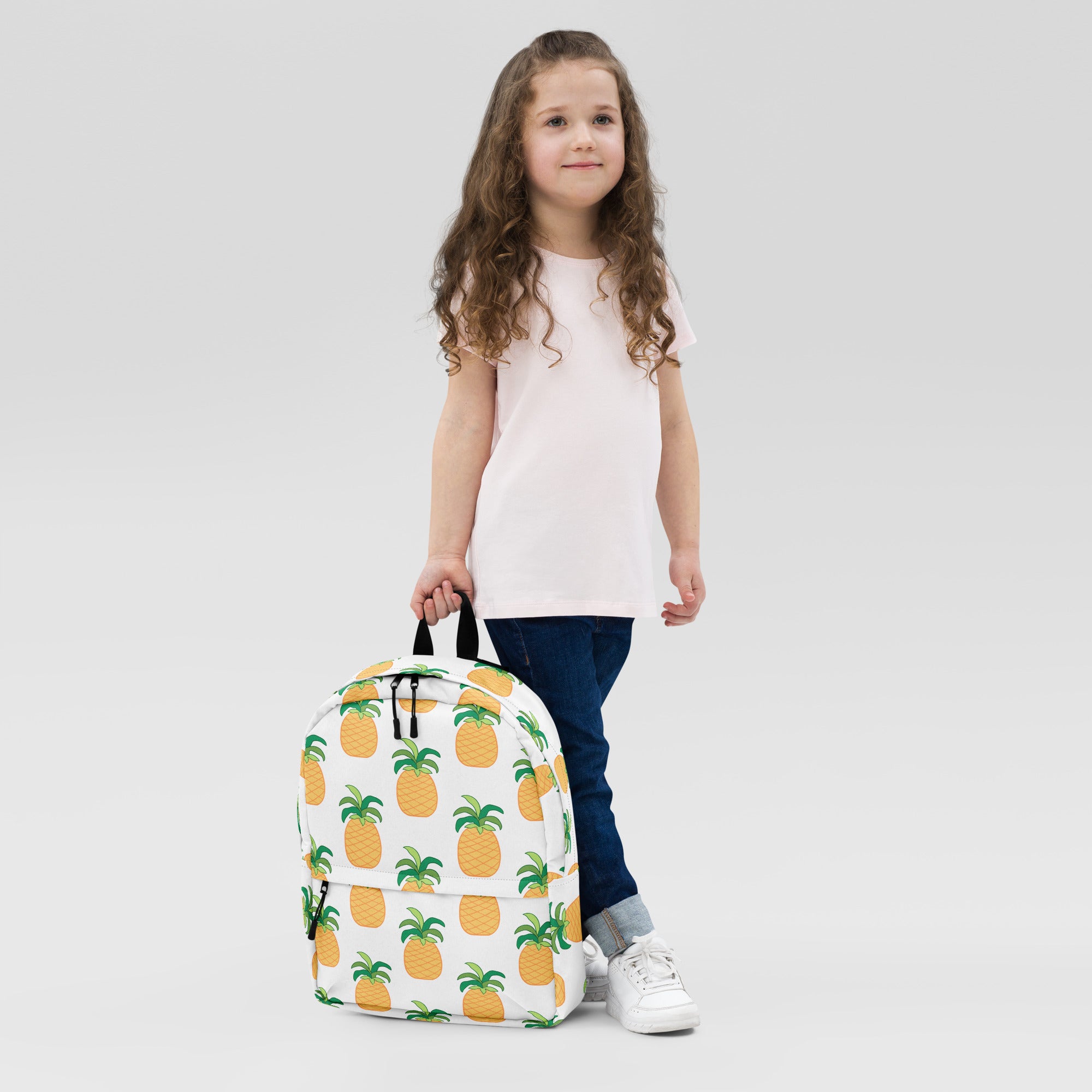 Kids Pineapple Backpack - Water-Resistant School Bag With Adjustable Padded Straps & Breathable Mesh Back