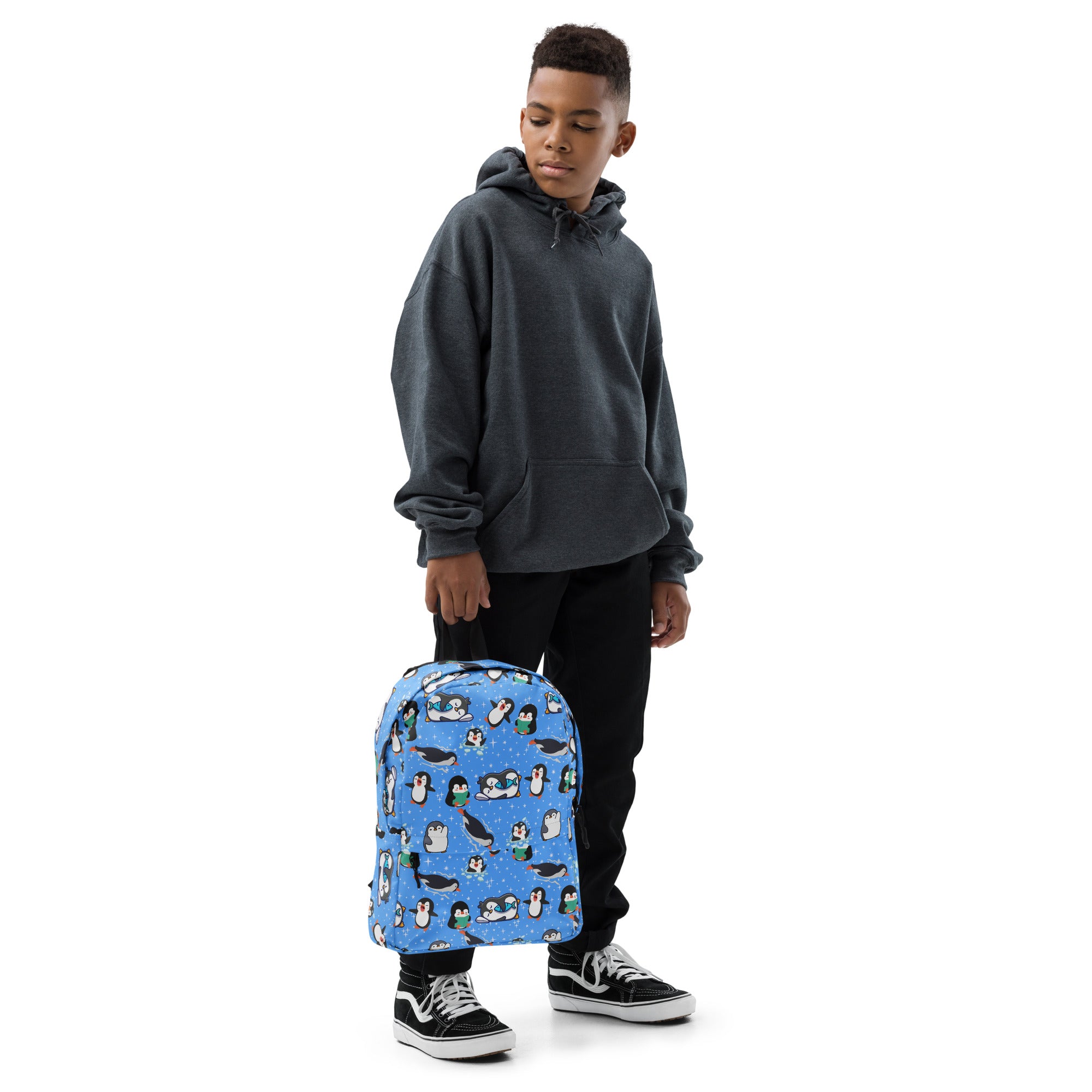 Kids Penguin Backpack - Water-Resistant School Bag With Adjustable Padded Straps & Breathable Mesh Back