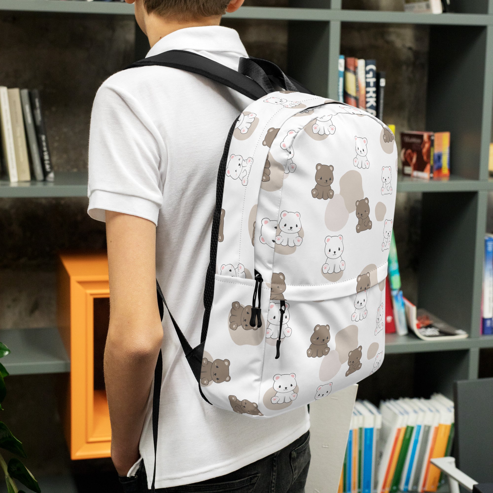 Kids Teddy Bear Backpack - Water-Resistant School Bag With Adjustable Padded Straps & Breathable Mesh Back